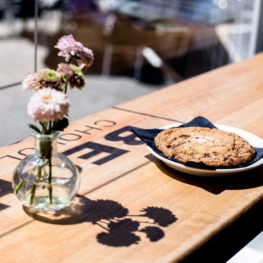 View the window display at BECH Chocolates in the harbor of Gudhjem on Bornholm.